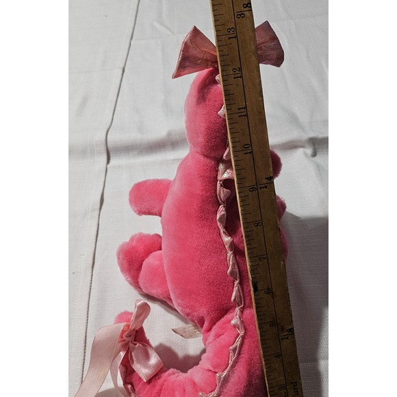 Avon 1997 Pink Plush Dragon Stuffed Animal Toy Collectible Kids Decor - Picture 11 of 16
